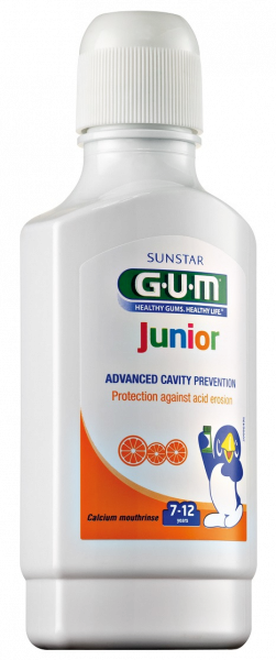 GUM Junior płyn do płukania jamy ustnej dla dzieci bez fluorków, 300 ml 