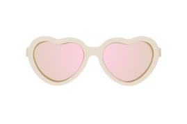 BABIATORS Heart Sweet Cream, lustrzane okulary przeciwsłoneczne z polaryzacją, kremowy, 6+ lat