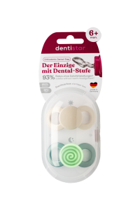 Dentistar Day & Night Soother, smoczek na dzień i na noc, 6-14 miesięcy, zielony