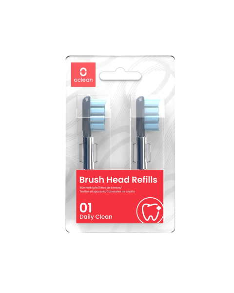 Oclean Standard Clean Soft zapasowa głowica, PW05-X Pro - 2 szt., niebieska