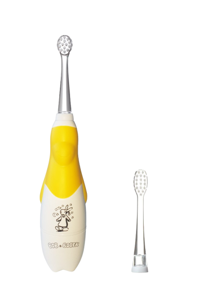 Bob i Bobek Baby soniczna szczoteczka, Night Dark Yellow, 0-5 lata