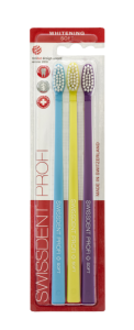 SWISSDENT WHITENING szczoteczki do zębów Soft (2+1 za darmo) - GSTAAD