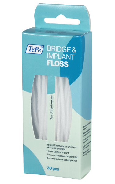 TePe Bridge & Implant Floss nić dentystyczna, 30 szt.