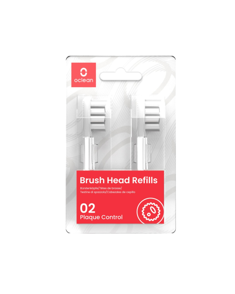 Oclean Koncówka szczoteczki jasnoszara, kontrola kamienia 2szt