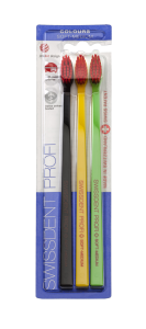 SWISSDENT COLOURS szczoteczki do zębów Soft-Medium (2+1 za darmo) - DAVOS