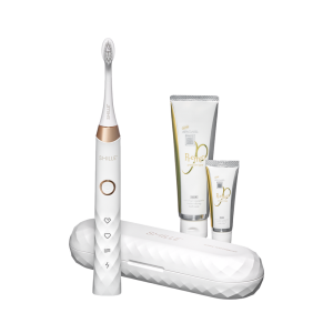 SMILLE Sonic Brush - Premium soniczna szczoteczka z włóknami SANGI, biały