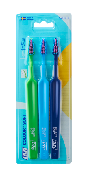TePe Select Colour soft, zestaw szczoteczek do zębów, 2+1 gratis