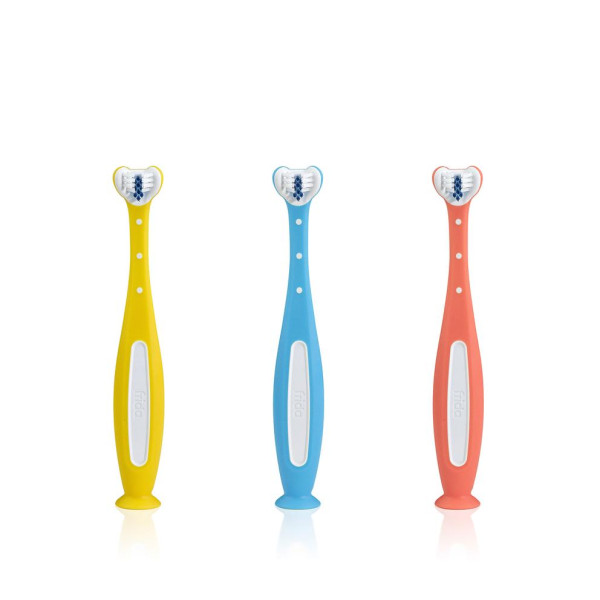 Frida Baby Tooth Hugger 3D szczoteczka do zębów, różowa