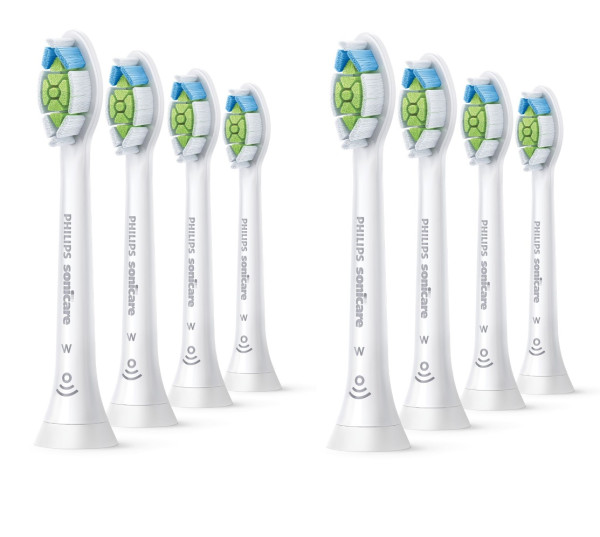 Philips Sonicare W Optimal White HX6068/12, końcówki do szczoteczki elektrycznej, 8szt.