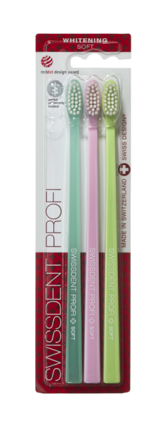 SWISSDENT WHITENING szczoteczka do zębów (2+1), soft - VERBIER