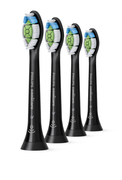 Philips Sonicare W Optimal White Black HX6064/11, Końcówki do szczoteczki elektrycznej, 4 szt.