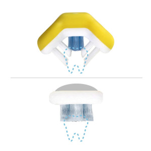 Frida Baby Tooth Hugger 3D szczoteczka do zębów, różowa