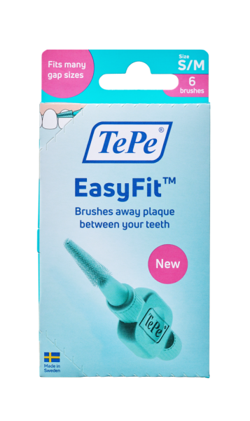 TePe MK EasyFit S/M, zielone, 6 szt., etui