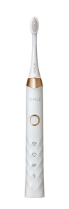 SMILLE Sonic Brush - Premium soniczna szczoteczka z włóknami SANGI, biały