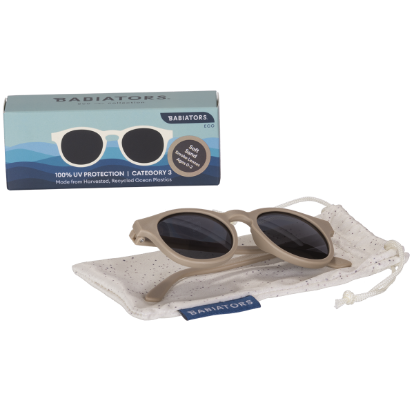 BABIATORS Eco Collection Keyhole Soft Sand, okulary przeciwsłoneczne w kolorze piaskowym, 0-2 lata