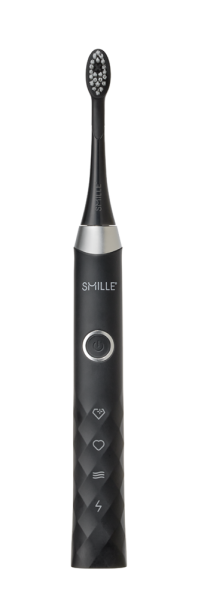 SMILLE Sonic Brush - Premium soniczna szczoteczka z włóknami SANGI, czarny