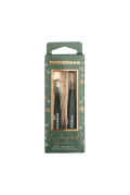 Tweezerman Enchanted Garden Lash Mini Tweezer Set, limitowany zestaw mini pęset w etui, różowe złoto