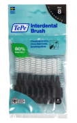 TePe Original szczoteczki międzyzębowe z bioplastiku 1,5 mm, czarne, 8 szt.