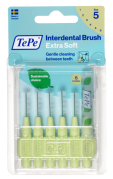 TePe Extra Soft szczoteczki międzyzębowe 0,8 mm, jasno zielone, 6 szt.