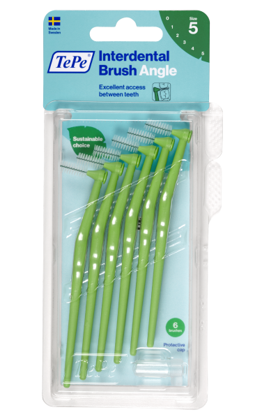 TePe Angle szczoteczki międzyzębowe 0,8 mm, zielone, 6 szt.