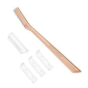 Tweezerman Facial Razor - golarka do twarzy, rose gold