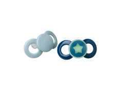 Dentistar Day & Night Soother, smoczek na dzień i na noc, od 14 miesięcy, niebieski