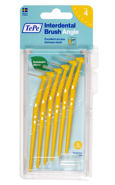 TePe Angle szczoteczki międzyzębowe 0,7 mm, żółte, 6 szt.