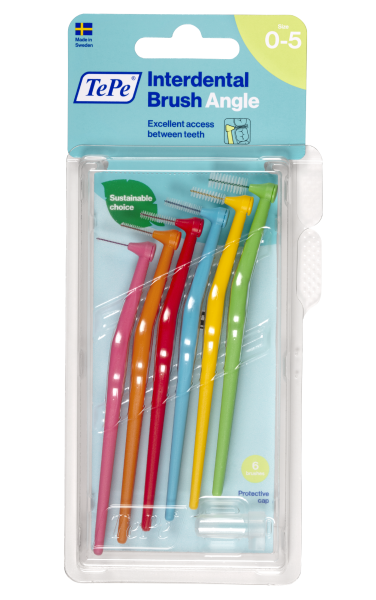 TePe Angle szczoteczki międzyzębowe, zestaw startowy, 6 szt.
