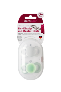 Dentistar Day & Night Soother, smoczek na dzień i na noc, 0-6 miesięcy, zielony