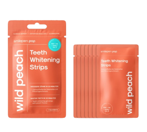 Pop Wild Peach Teeth Whitening Strips, paski do wybielania zębów (7x2 szt.)