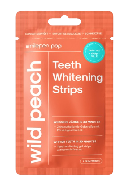 Pop Wild Peach Teeth Whitening Strips, paski do wybielania zębów (7x2 szt.)