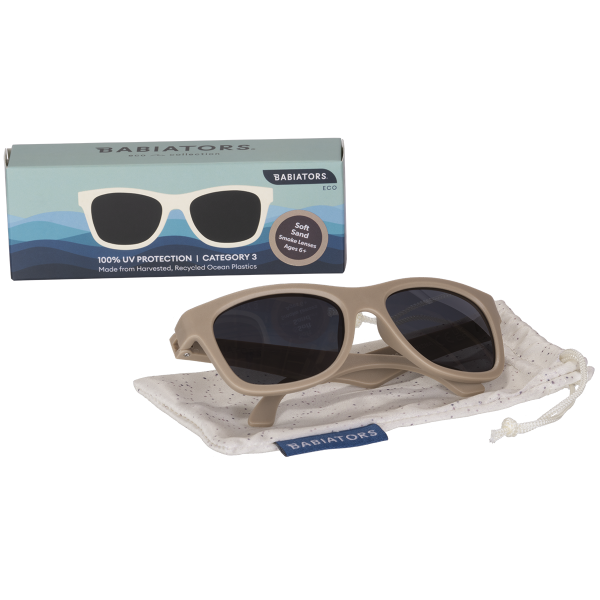 BABIATORS Eco Collection Navigator Soft Sand, okulary przeciwsłoneczne w kolorze piaskowym, 6+