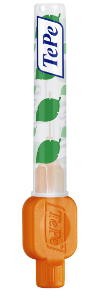 TePe Original szczoteczki międzyzębowe z bioplastiku 0,45 mm, pomarańczowe, 8 szt.