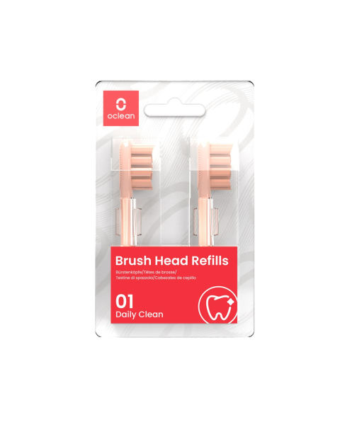 Oclean końcówki daily clean różowe 2szt