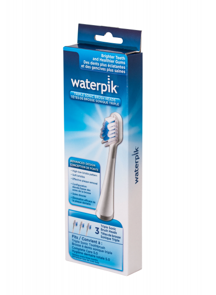 Waterpik szczoteczki wymienne do Triple Sonic - White (3 szt.)