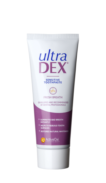 UltraDEX Sensitive remineralizująca i wybielająca pasta do zebów, 75 ml