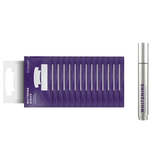 Smilepen paski wybielające, zestaw taśm wybielających oraz aplikator żelu