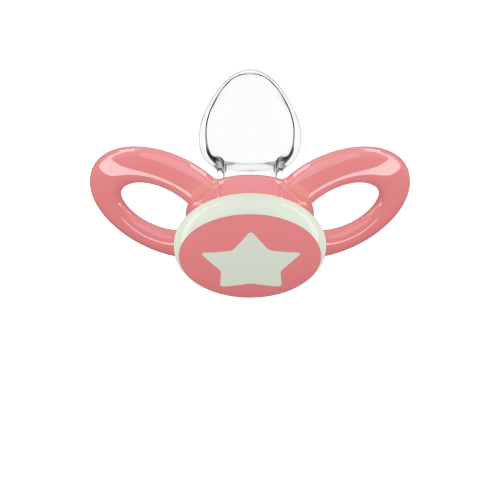 Dentistar smoczki ortodontyczne 6-14 miesięcy, różowe