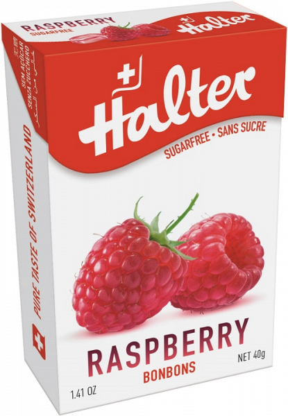 Halter Malina (Raspberry) cukierki, 40 g