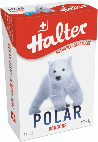 Halter Polar cukierki o świeżym owocowym smaku, 40 g