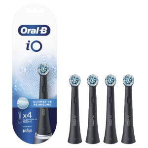 Oral-B iO Ultimate Clean Black zapasowa głowica, 4 szt.