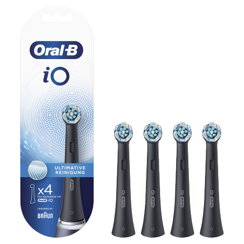 Oral-B iO Ultimate Clean Black zapasowa głowica, 4 szt.