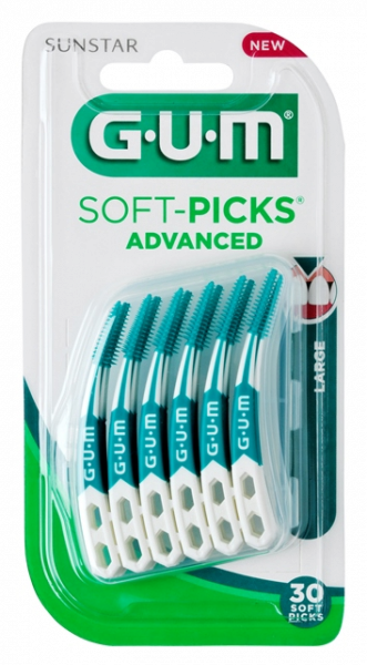 GUM Soft-Picks Advanced Szczoteczki międzyzębowe, LARGE