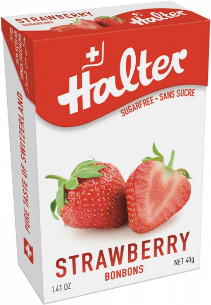 Halter Truskawka (Strawberry) cukierki, 40 g