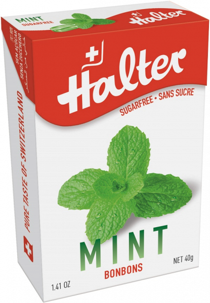 Halter Mięta (Mint) cukierki, 40 g