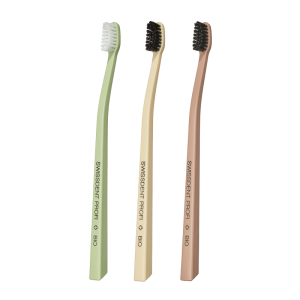 SWISSDENT BIO szczoteczka do zębów (2+1 gratis) pistacjowa, bananowa, pudrowa