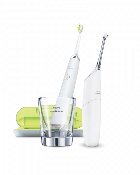Philips Sonicare DiamondClean White, szczoteczka elektryczna soniczna + Philips Sonicare AirFloss Ultra White HX8491/01