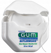 GUM Weave nitka do zębów woskowana z mentolem, 55 m
