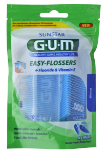 GUM Easy Flosser, 30 szt. + futerał podróżny