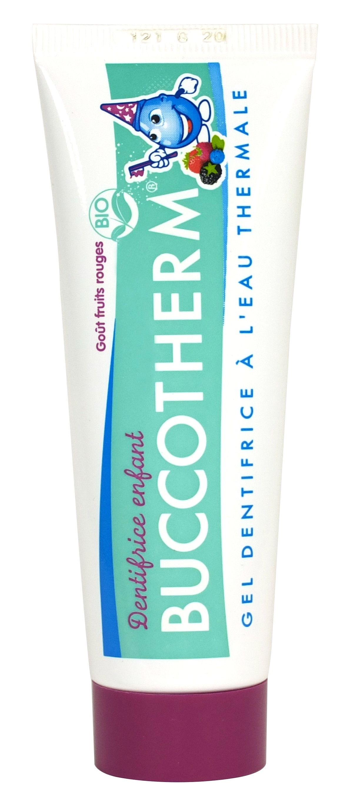 Buccotherm BIO pasta do zębów dla dzieci w wieku 3+ o smaku leśnych owoców bez fluoru, 50 ml